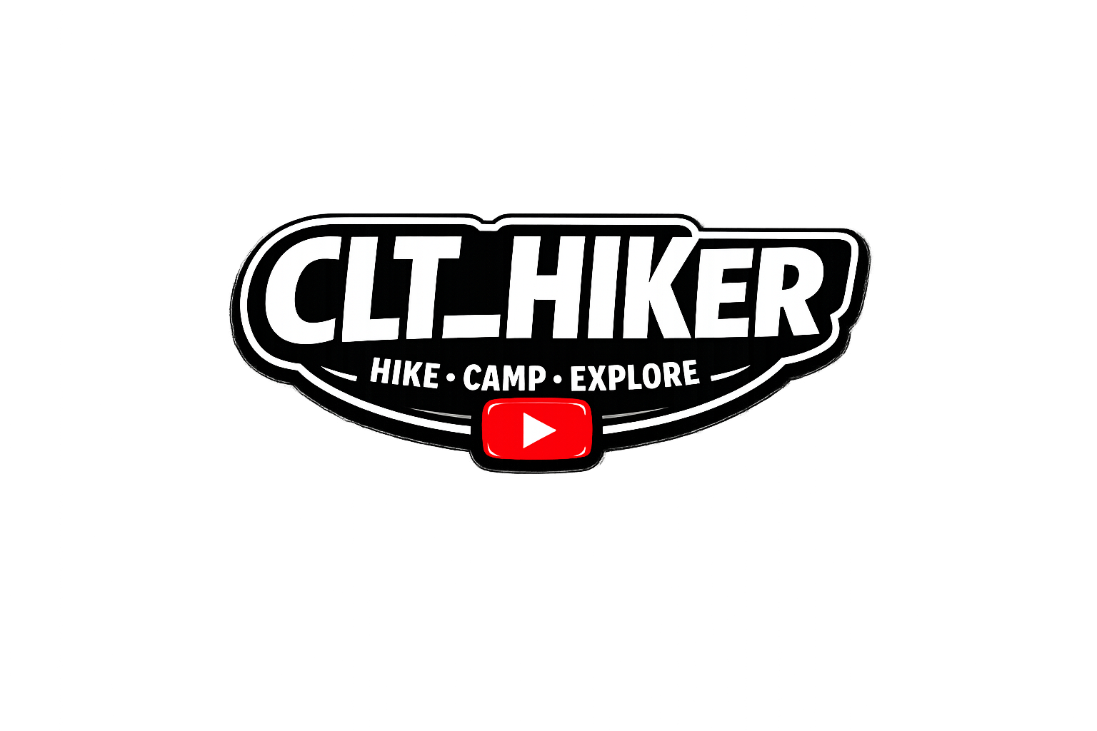 CLT_HIKER "Hike Camp Explore" Die Cut Sticker