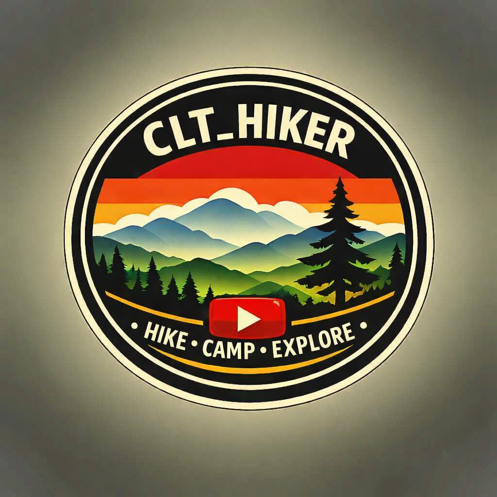 CLT_HIKER Appalachian Sunset Circle Sticker