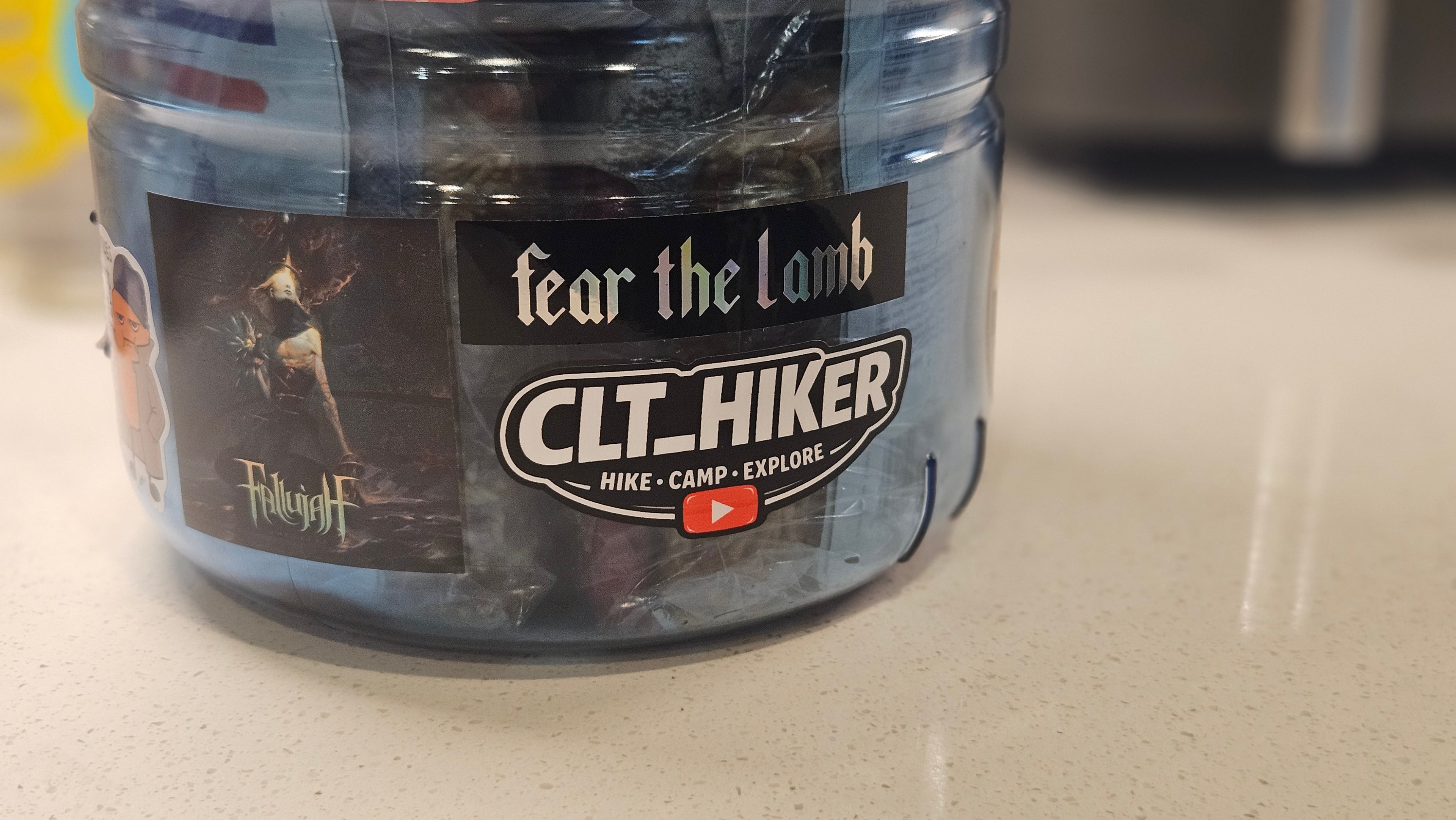 CLT_HIKER "Hike Camp Explore" Die Cut Sticker